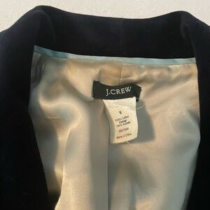 J. Crew navy velvet blazer 6